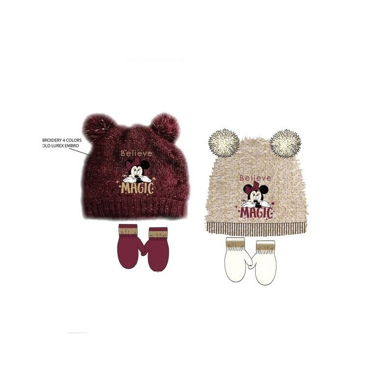 Gorro+Guantes Minnie Sun City