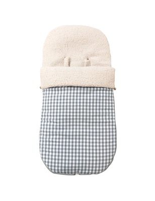 Saco Silla Buga Petra Interior Borreguito de Giraffa Bianca e Blu Humo