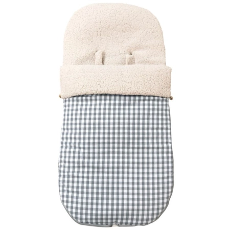 Saco para Silla Mac Bee Petra Interior Borreguito de Giraffa Bianca e Blu Humo