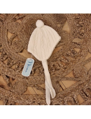 Gorro Pto. Ochos Bebe Miralles Crudo