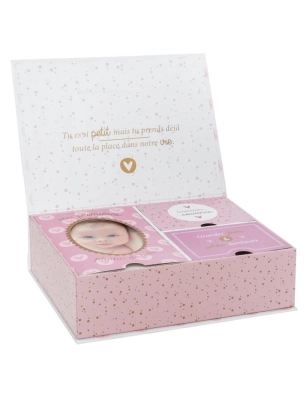 Caja de Recuerdos con Secciones de Atmosphera Rosa