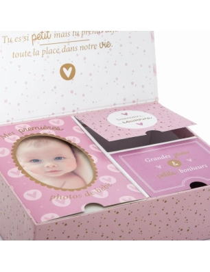 Caja de Recuerdos con Secciones de Atmosphera Rosa