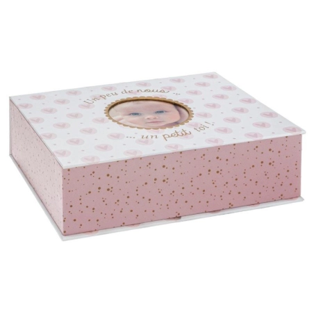 Caja de Recuerdos con Secciones de Atmosphera Rosa