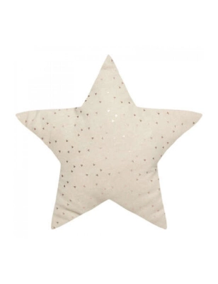 Cojín con forma de estrella de Atmosphera Beige