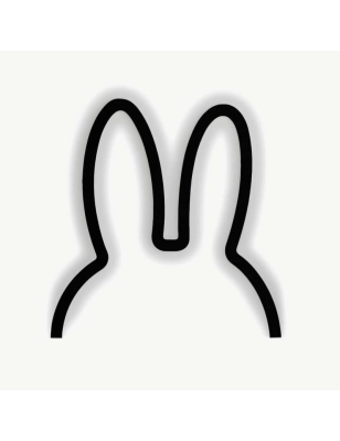 Silueta Miffy Negra de Atelier Pierre