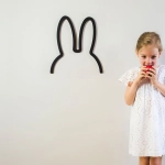 Silueta Miffy Negra de Atelier Pierre Pequeña