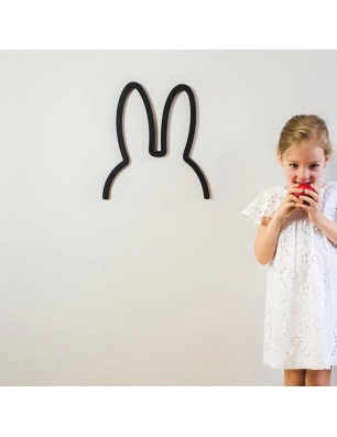 Silueta Miffy Negra de Atelier Pierre Pequeña