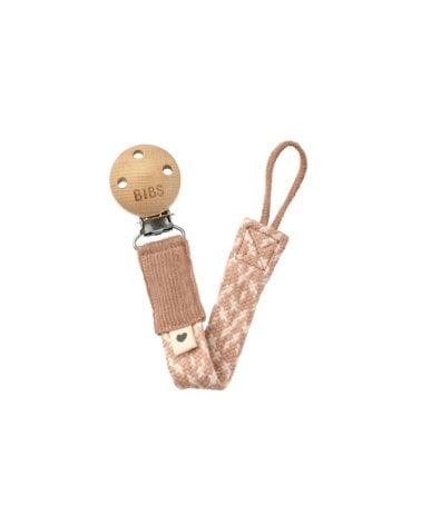 Sujeta Chupetes Trenzado de Bibs Blush / Ivory