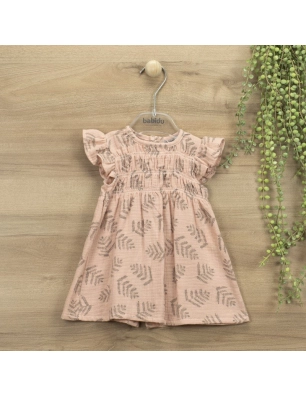 Vestido Nido De Abeja Aloha 93460 Babidu Salmón