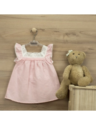 Vestido Tirante Volante Indigo 92449 Babidu Rosa