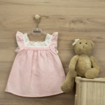 Vestido Tirante Volante Indigo 92449 Babidu Rosa