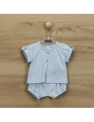 Conj.Ranita + Camiseta Galaxy 42228 Babidu Celeste