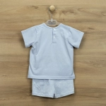 Conj. Pantalon  Corto+Camiseta Galaxy 44228 Babidu Celeste