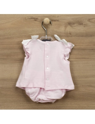 Conj.Ranita + Camisa Lazos Patuco 42350 Babidu Rosa