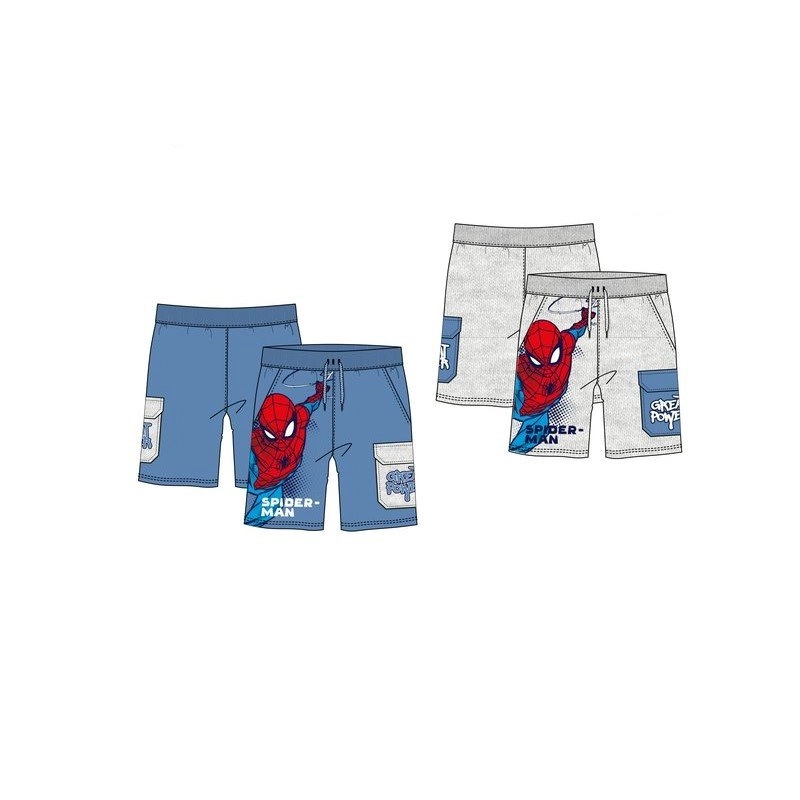 Pantalon Corto Chandal Spiderman Bolsillo Lateral Sun City