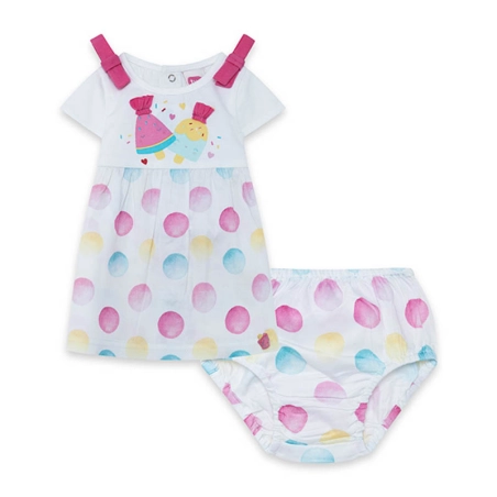 Vestido Pto. Topos Niña Icy And Sweet Tuc Tuc