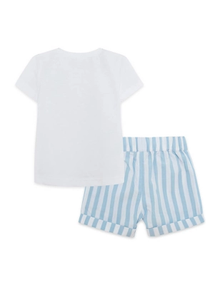 Cjto Camiseta Y Bermuda Rayas So Cute Tuc Tuc