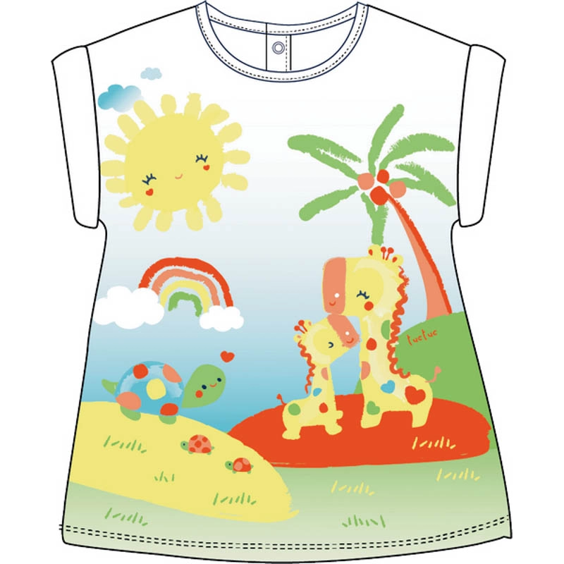 Vestido Estamp. Hi! Sunshine Tuc Tuc