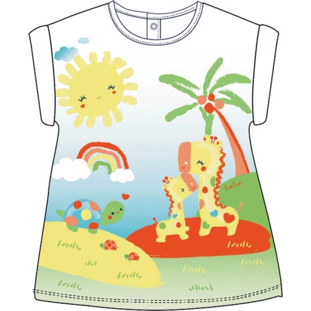 Vestido Estamp. Hi! Sunshine Tuc Tuc