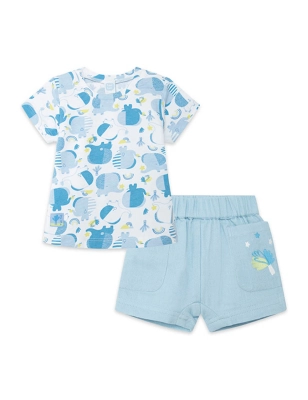 Cjto Camiseta Y Bermuda Gasa So Cute Tuc Tuc