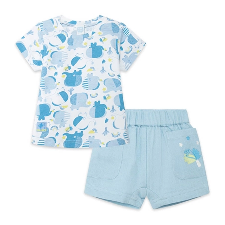 Cjto Camiseta Y Bermuda Gasa So Cute Tuc Tuc