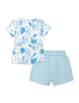 Cjto Camiseta Y Bermuda Gasa So Cute Tuc Tuc