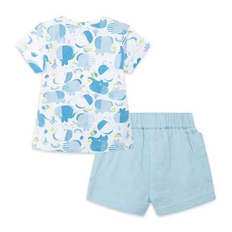 Cjto Camiseta Y Bermuda Gasa So Cute Tuc Tuc