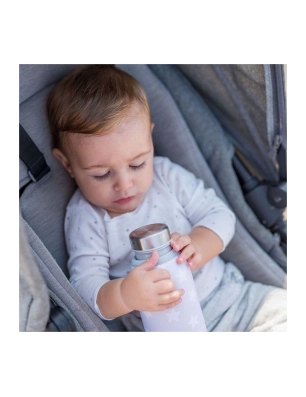 Botella Acero con Funda Olmitos 350ml Gris