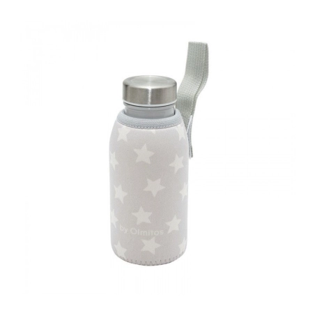 Botella Acero con Funda Olmitos 350ml Gris