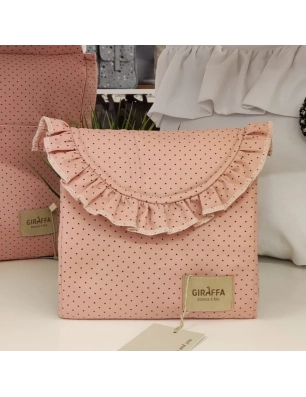 Cambiador de Viaje Kiss de Giraffa Bianca e Blu Rosa