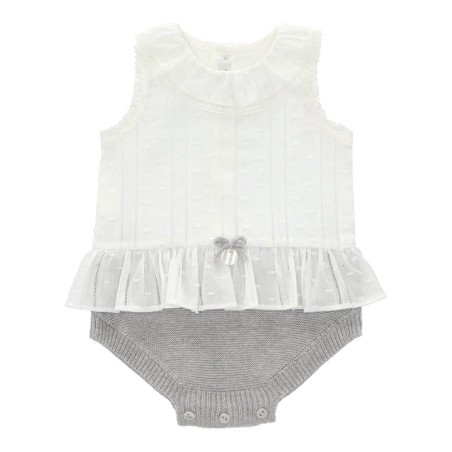 Pelele Martín Aranda Blanco - Gris