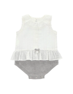 Pelele Martín Aranda Blanco - Gris