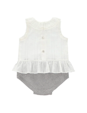Pelele Martín Aranda Blanco - Gris