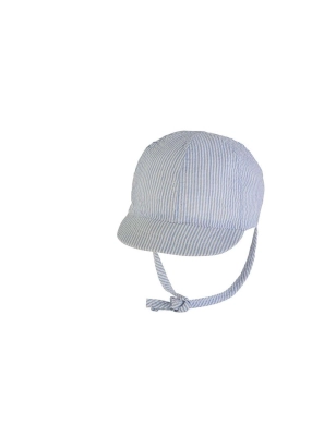 Gorra Bebe Rayas Miralles Celeste