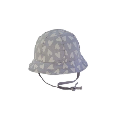 Sombrero Corazones Miralles Gris