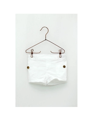 Pantalón Corto Tintado Foque Blanco