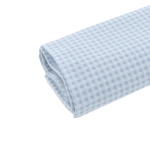 Juego de Sábanas Algodón para Cuna Vichy 10 Cambrass Celeste