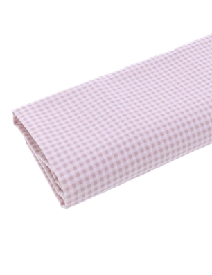 Juego de Sábanas Algodón para Minicuna Vichy 10 Cambrass Rosa