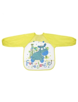 Babero Plastificado con Mangas de Interbaby Amarillo