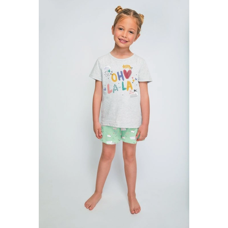Pijama Infantil Niña Manga Corta-Pantalón Corto "Oh, La-La!" Tobogan