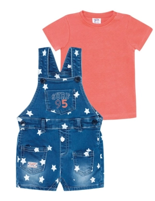 Conjunto Peto 2 Piezas Manga Corta 'Surf 95' Yatsi Rojo