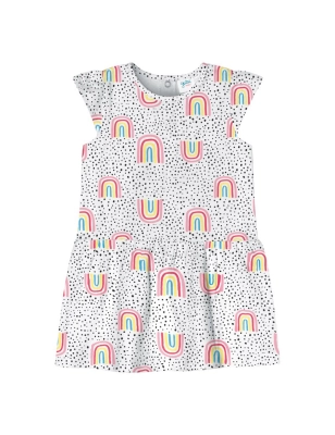 Vestido Sin Mangas Corto 'Rainbow' Yatsi Blanco