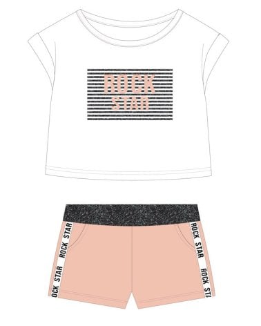 Conjunto Manga Corta 'Rock Star' Katuco Rosa