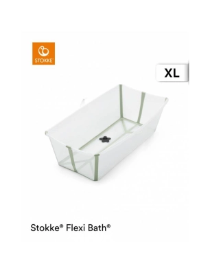 Bañera Plegable Flexi Bath XL de Stokke Transparente / Verde