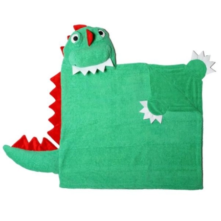 Toalla con capucha de Zoocchini Devin El Dinosaurio