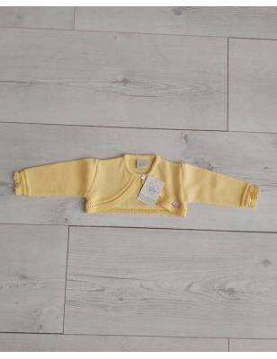 Chaqueta Boton Cuello Em.Recogidas Calad Primbaby Amarillo