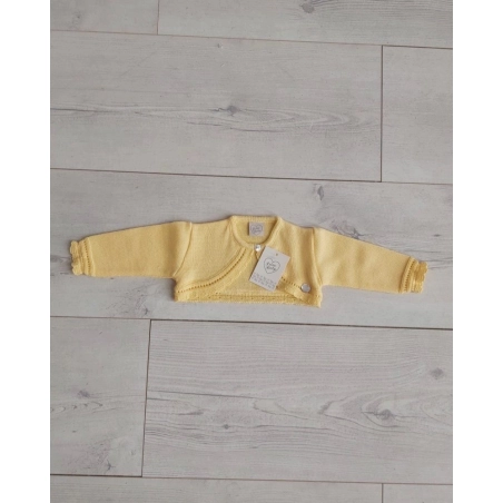 Chaqueta Boton Cuello Em.Recogidas Calad Primbaby Amarillo