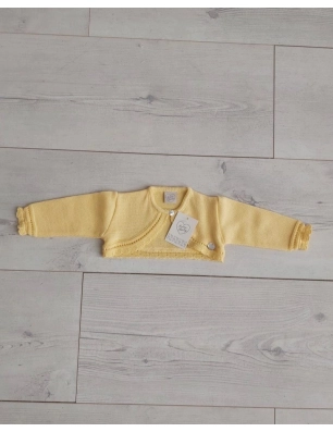 Chaqueta Boton Cuello Em.Recogidas Calad Primbaby Amarillo