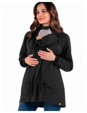 Chaqueta de embarazo y porteo Numbat Go de Wombat & Co Negro