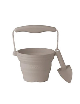 Mini Cubo con Pala de Scrunch Gris